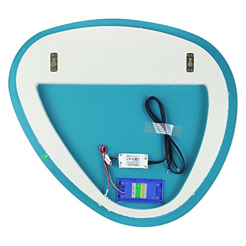Miroir à LED horizontal Harper Transolid avec éclairage intégré argenté 65 cm