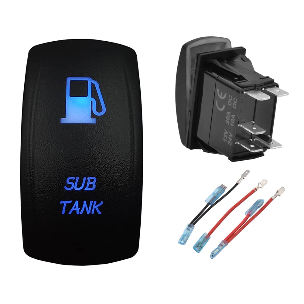 BACAUTOPARTS Interruptor De Palanca Basculante Con Luces LED