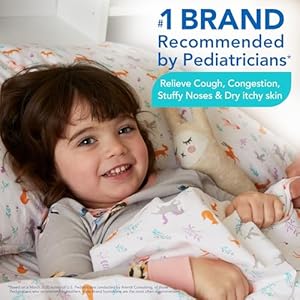 Vicks 3-in-1 SleepyTime Humidifier, No. 1 Brand Recommended by Pediatricians*. Cool Mist Humidifier with Night-Light, and Essential Oil Diffuser for Baby and Kids rooms. Visible Cool Mist, White. Vicks 3 in 1 SleepyTime Humidifier No 1 Brand Recommended by Pediatricians Cool Mist Humidifier with Night Light and Essential Oil Diffuser for Baby and Kids rooms Visible Cool Mist White