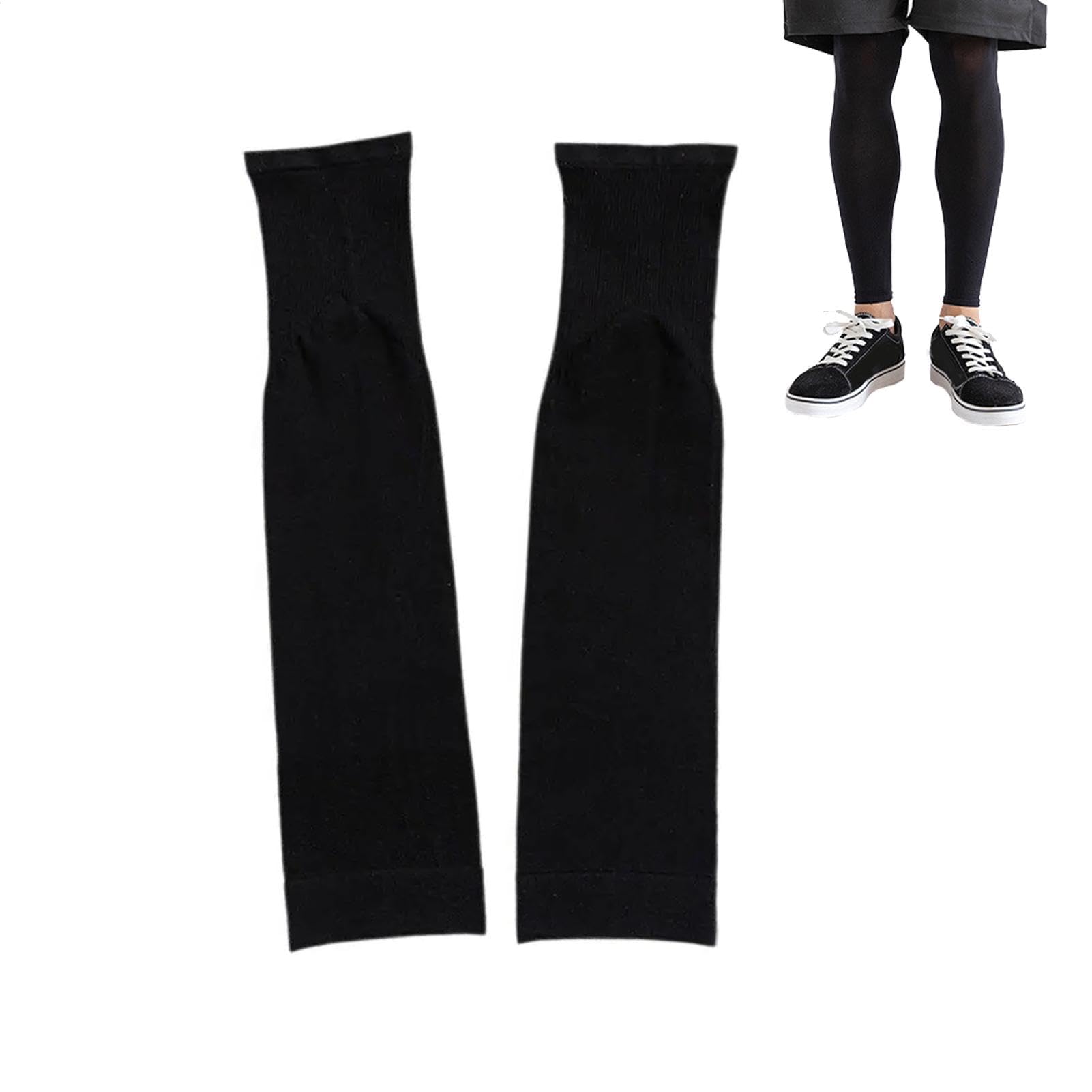 Manchons de jambe pour femmes protection solaire UV en soie glacée jambes larges cyclisme plein air