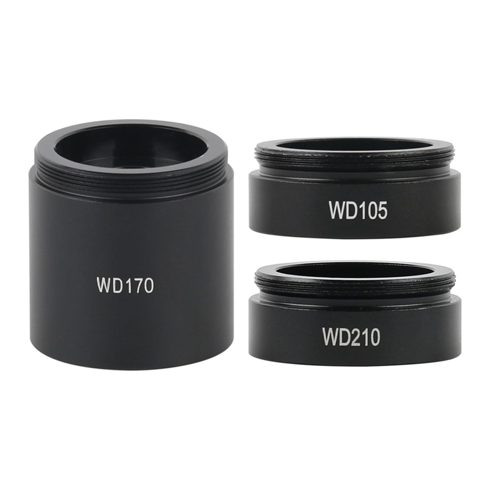 Fotocamera per Microscopio, WD105 WD210 WD170 Lente di 35mm Attacco filettato ausiliaria in vetro obiettivo for microscopio industriale Fotocamera C Mount Lens(WD105)