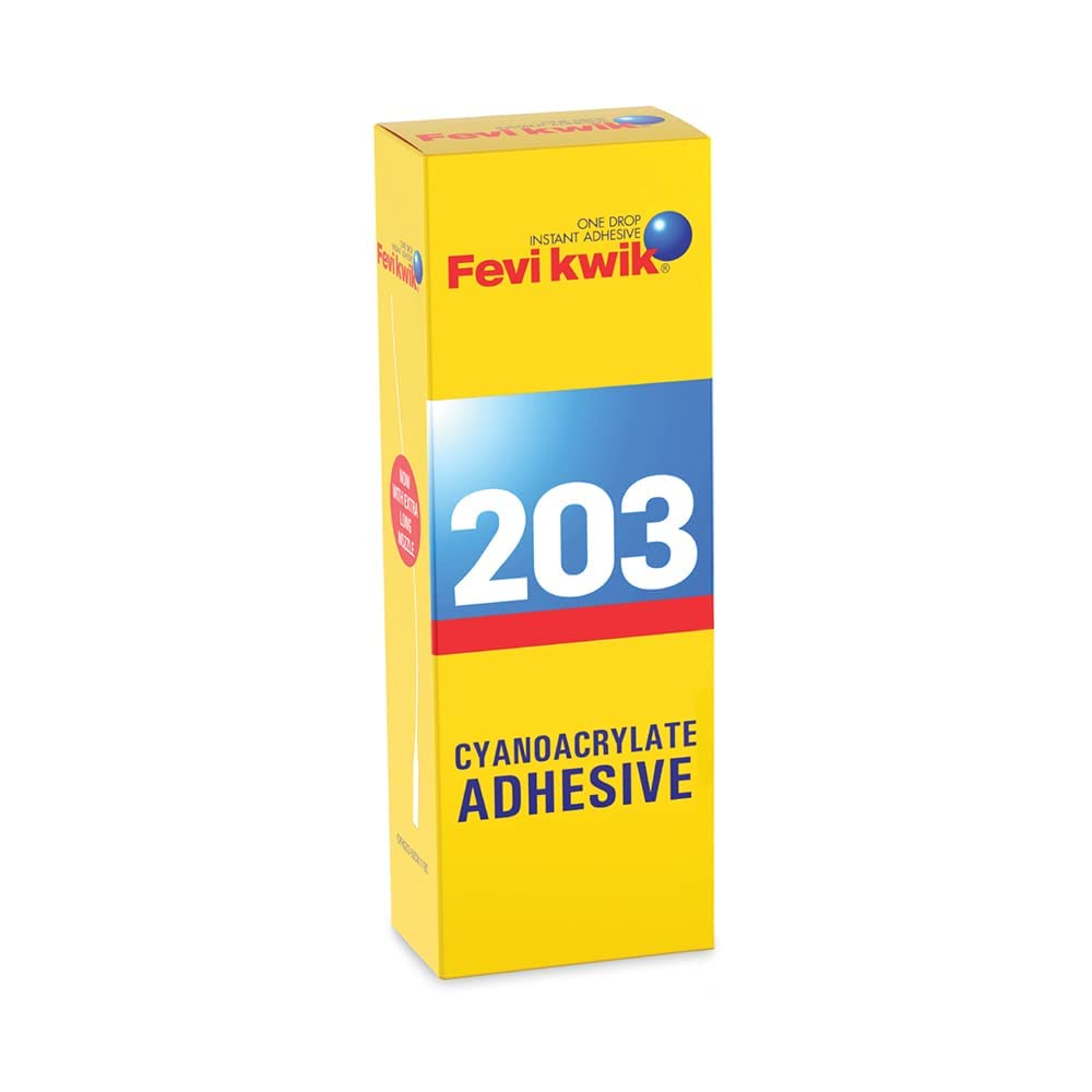 Fevikwik 203 Cynoacrylate Adhesive Glue, 50g (Pack of 2)