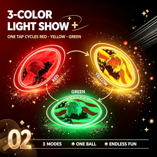 HITEGY Rechargeable Light-Up Football