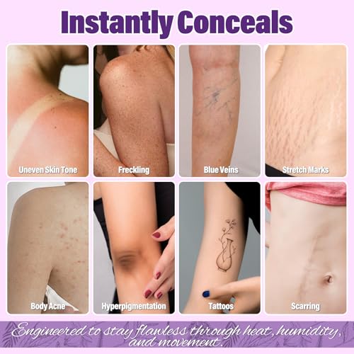 Image of Tattoo Cover Up Makeup Waterproof, Leg and Body Makeup, Long Lasting Body Foundation for Flawless Looking, Easy Application, Natural Radiance (1 PC)