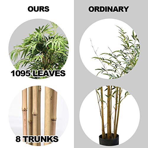 Bestcomfort 5 Feet Artificial Bamboo Silk Tree, Decorative Indoor House Fake Plant, Artificial Leafy Tree Faux Potted Indoor Floor Plant For Home Office Decor #TOP3