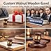 Personalized Wooden Walnut Gavel Only