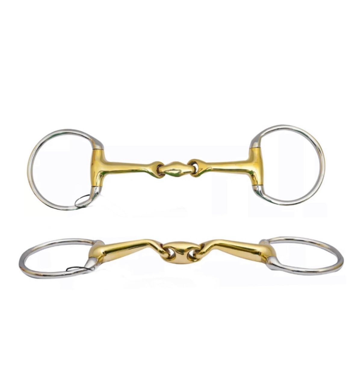 Horse Eggbutt Verbindend Bit Lozenge Fat Double Jointed Snaffle (5 Inches)