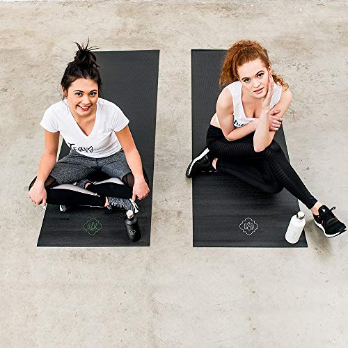 Weddingstar Customizable No-Slip Black Yoga Mat - Image 4