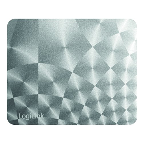 Preisvergleich Produktbild LogiLink ID0145 Golden Laser Mauspad, "Aluminium" Design mit Mikro-Strukturierte Oberfläche silber
