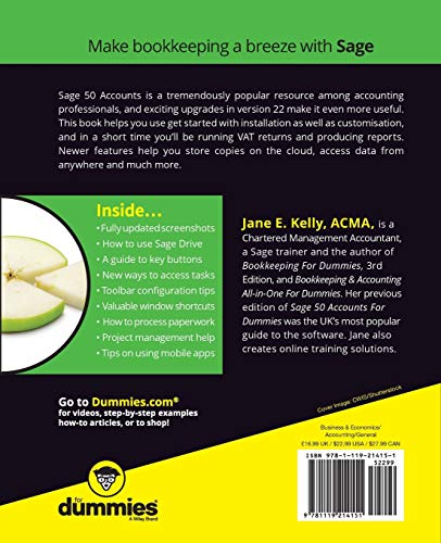 Sage 50 Accounts For Dummies, UK Edition 4th UK Edition - Image 3