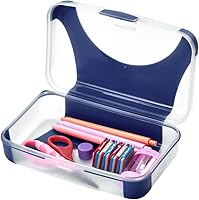 Vista 5 de LockerMate by Bostitch Hard Pencil Case, Durable Plastic Pencil Box