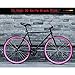 Produktbild 26-Zoll-Fixed Gear Fahrrad, Vollreifen Rückwärtsbremse, High-Carbon Stahl Lenker, verdickte Kurbeln, Soft-Sattel, mehr Effort frei fahren, Geeignet for Erwachsene männliche und weibliche Studenten LQH