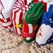 Ehdching 6 Pack Baby Toddler Christmas Socks Fleece Lined Fuzzy Holiday Cartoon Children's Socks for 0-1 Years Kids(Multicolor)