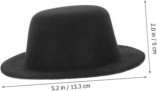 Miniatura 9 de MERRYHAPY Sombreros de muñeca de muñeco de nieve de bricolaje, 6 piezas de sombrero pequeño, accesorios para mascotas, muñecas en miniatura,