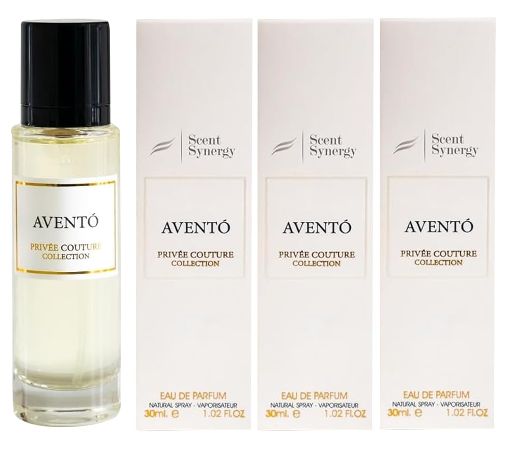 Pack of 3 Avento - Eau De Parfum | Long Lasting - Privee Counture Collection | Mini Travel size 30 ML perfume - High Concentration
