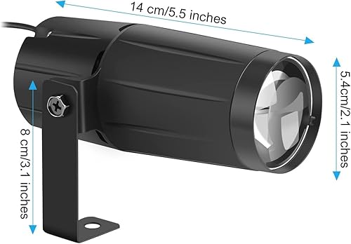 Miniatura 7 de U`King Luz de bola de discoteca con luz LED blanca para escenario de iluminación de escenario, luces para espejo, bola de club, fiesta, bar, eventos