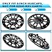 ENEKERP Golf Cart SS Wheel Covers Hub Caps, Golf Cart 8 Inch Wheel Hubcaps for Club Car EZGO Yamaha and Most Golf Carts (Except RXV), 6-Spoke Design, Set of 4 Golf Cart Black Hubcaps Wheel Covers