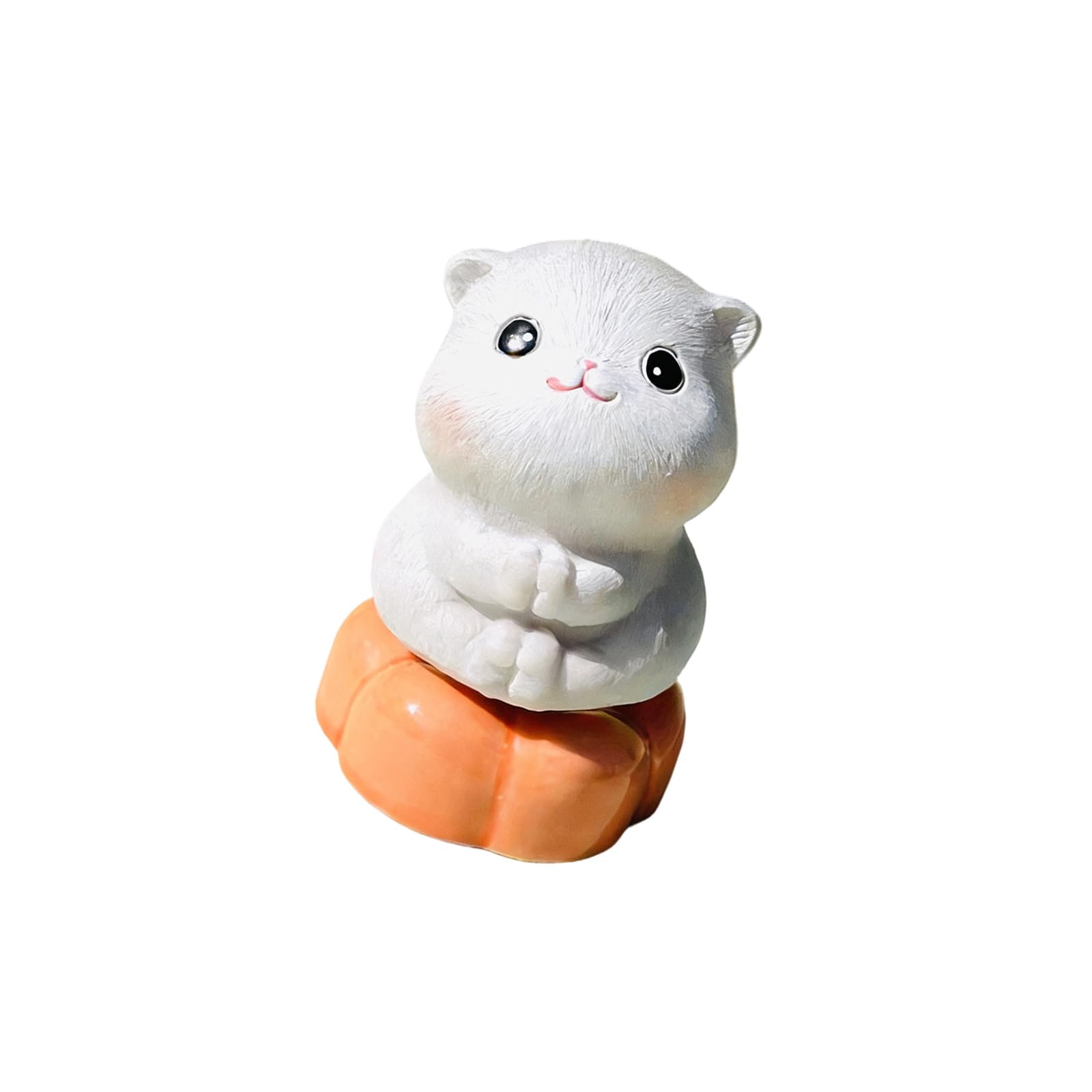 Oxxggkao Adorable Frog and Sculpture Car Interior Accessory Ceramic Craft Charm Animal Figurine Friend Lovely Car Deck