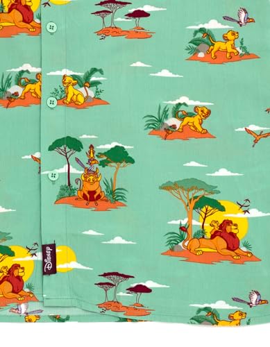 Image of Disney Lion King Girls Matching Family Hawaiian Button Down Shirt Toddler to Adult Sizes (2T - 2XL)