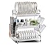 Produktbild JJJJD 3 Tier Kitchen Dish Rack Abtropfgestell, 304 Edelstahl Cup Bowl Holder Schneidebrett Halter, Home Kitchen Supplies Lagerregal
