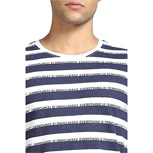 Image of JACK & JONES Men's Printed Slim Fit Crew Neck T-Shirt