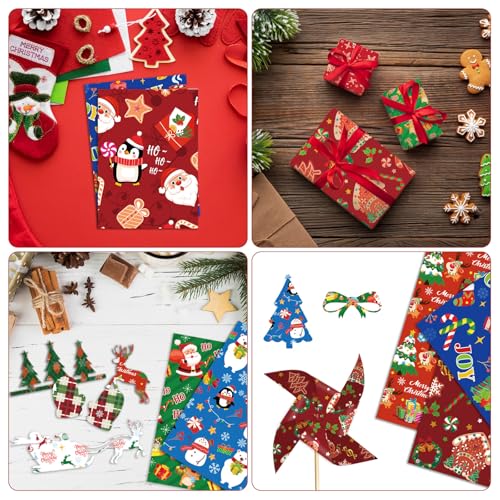 Papier de scrapbooking de Noël Konsait feuilles double face grand format