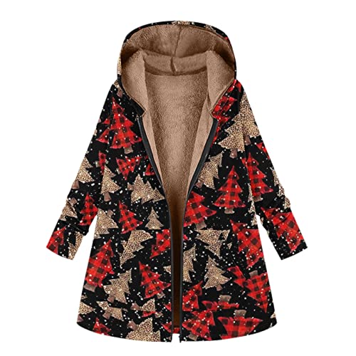 Manteau mi long marron polaire épais vêtements d'extérieur à capuche mode femmes