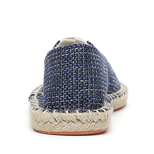 Image of Altxic Men's Closed Toe Comfortable Canvas Slip on Flat Espadrilles