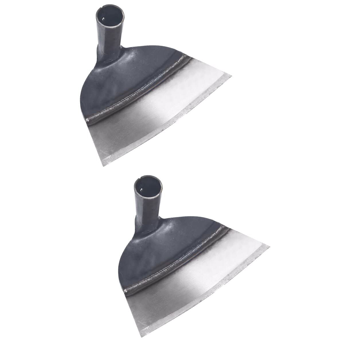 Housoutil 2PCS Garden Weeding Field Hoe, 23.5cm/9.25in Hand Hoe Head Handheld Grub Hoe Replacement, Garden Tool Hand Shovel Puller Accessories with 3.2cm/1.25in Hole