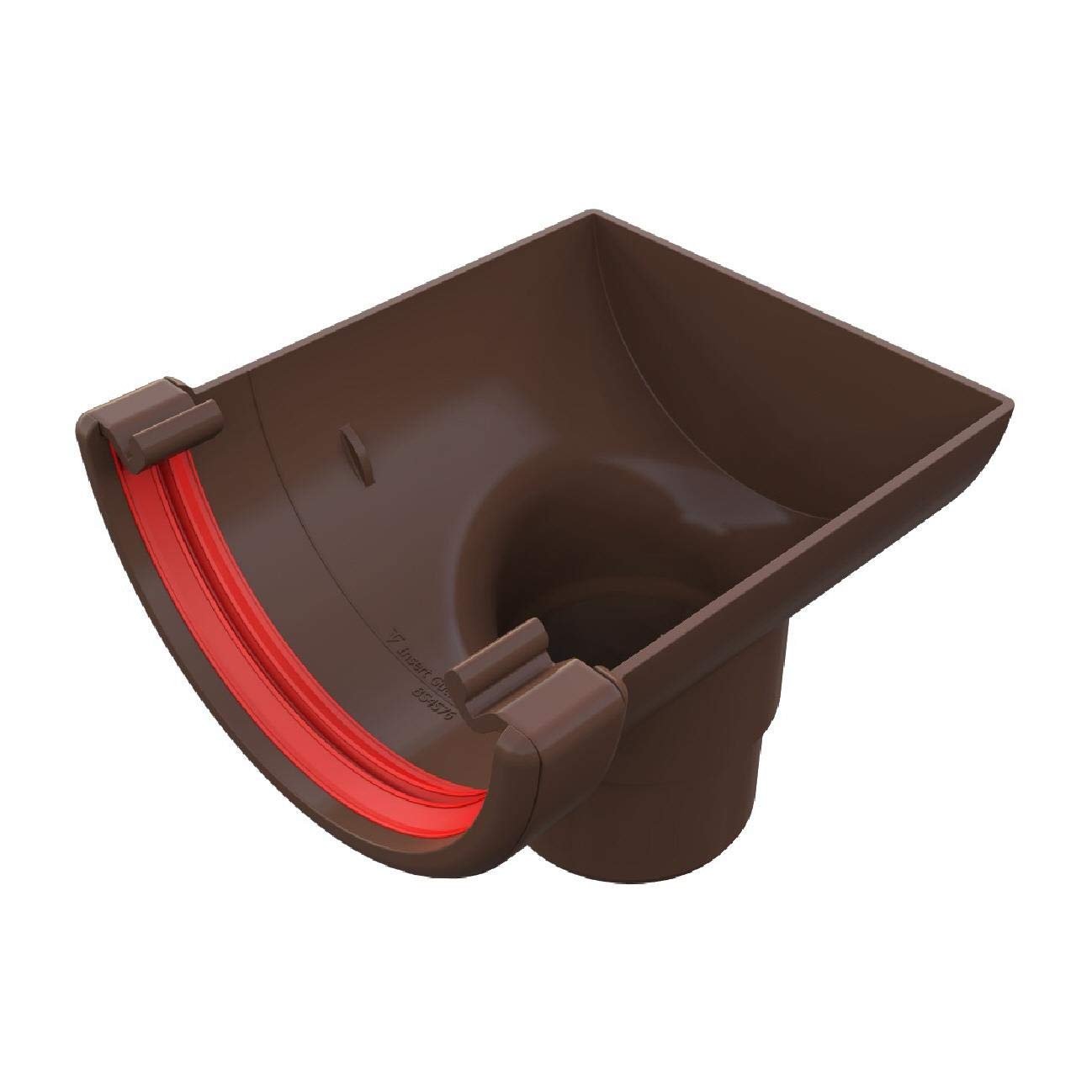 Freeflow Brown Round Gutter Stop End Outlet, 112Mm Rain Water Systems