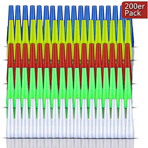 WENTS Shisha Hygienemundstück Shisha Zubehör Perfekte Passform für jedes Shisha Mundstück Hochwertig verarbeitet einzeln Hygienisch verpackt Bunte Einweg Hygiene Mundstücke Shisha [200er Pack]