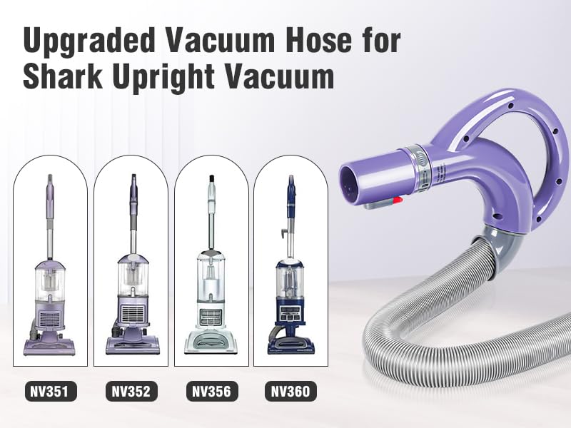 Image of Sealegend Replacement Hose Handle for Shark Rotator Lift-Away Vacuums Compatiable for Models NV350,NV351,NV352,NV355, NV356,Vacuum Cleaner Replace Parts Purple