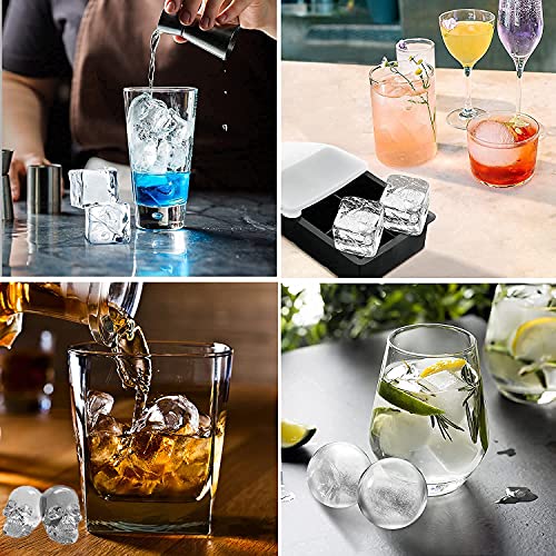Set de 4 moldes para hielo de silicona con tapa miniatura 5