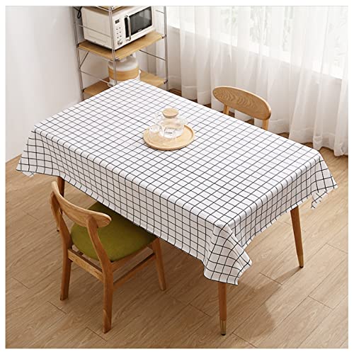 Manteles Mesa Rectangular Tela,Manteles Navidad Antimanchas,Plastico,Manteles Modernos,Manteles para Terrazas Lavables para Bodas Cumpleaños Decoración de Mesa Navideña (Negro) Cover