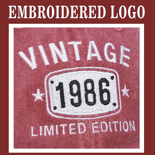Image of 40th Birthday Gifts for Men Women Hats 1985 Vintage Hat 40 Embroidered Baseball Cap