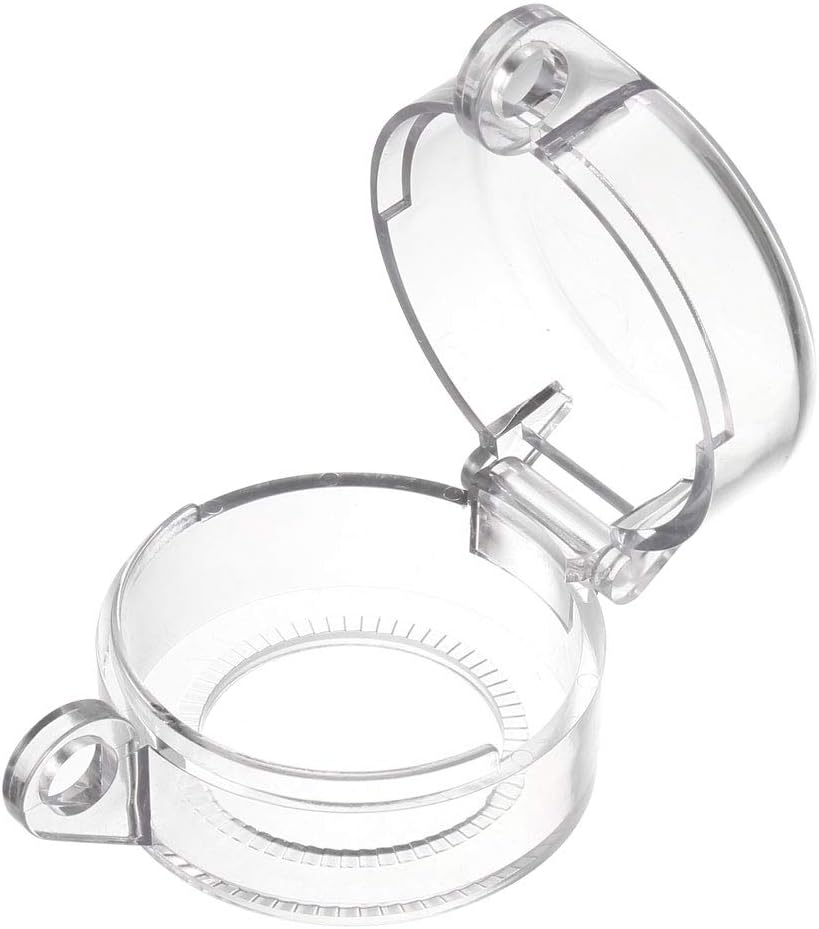 uxcell 2pcs Clear Plastic Switch Cover Protector for 30mm Diameter Push Button Switch 50x32 - Image 3