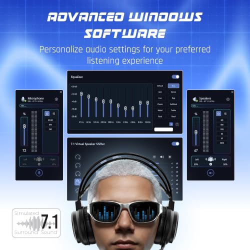 Image of Zebronics Jet 7.1 Ultra Gaming Headset, Hi-Res Audio, 7.1 Surround Sound, 50mm Neodymium Drivers, Advanced Windows Software, Flexible Mic, Multicolor LED, 2m USB Braided Cable, PC & Laptop Compatible