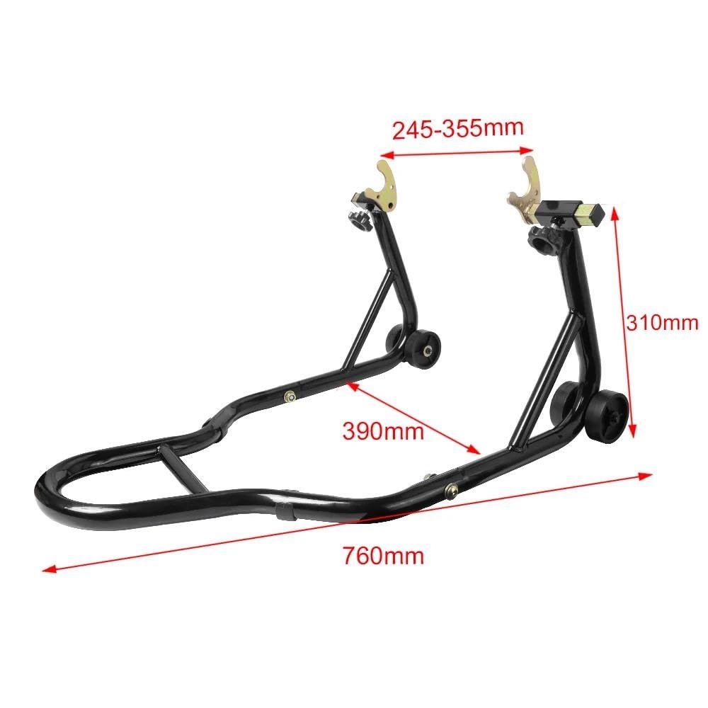 Piastra Estensione Cavalletto di Sollevamento Ruota Anteriore E Posteriore per Motociclette, Cavalletto A Forcella per Y&amaha ECC. Most