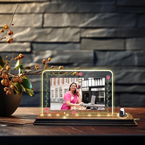 Image of Brown Cloud Personalized Acrylic LED Night Lamp Customized Gift for Men Women Husband Wife Girlfriend Boyfriend Birthday Marriage Anniversary Festivals Decoration(LED ADP RGLTR AO 001)(D8)