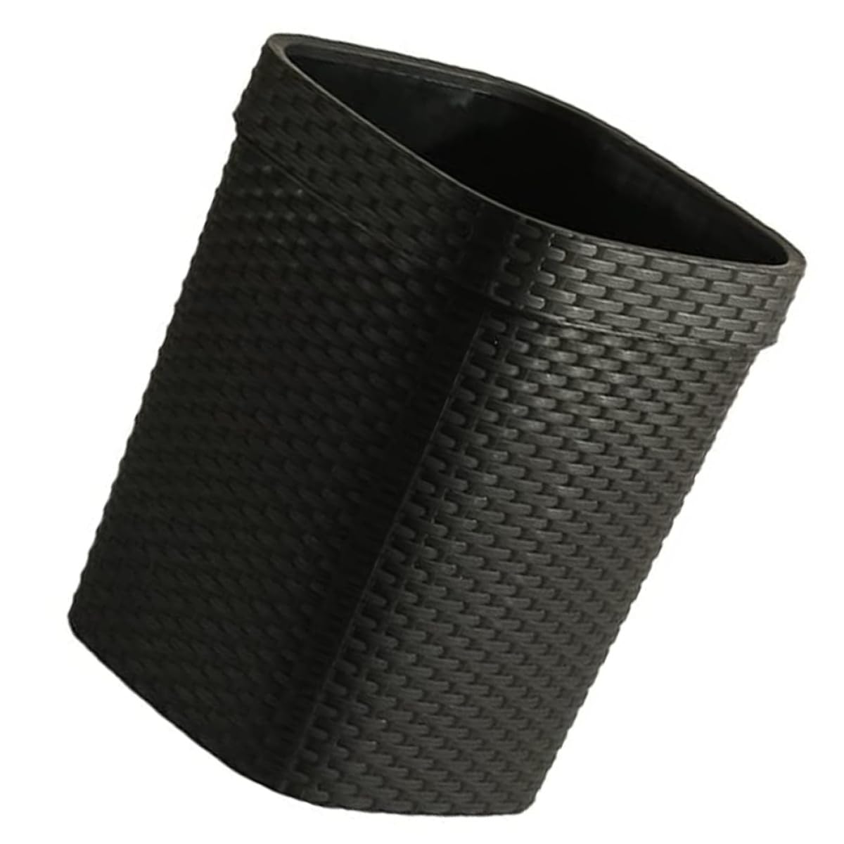 Tofficu Contenitore la Spazzatura Domestico 14l in Plastica Nero, Cestino per Carta Straccia senza Coperchio, Bidone Robusto per Camera da Letto e Ufficio