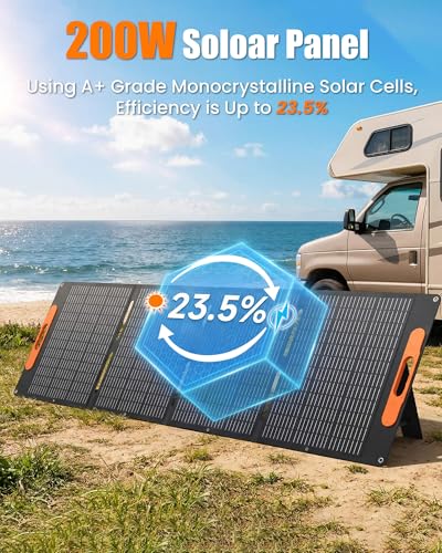 Panneau solaire portable 200W compatible Jackery Bluetti Anker pliable