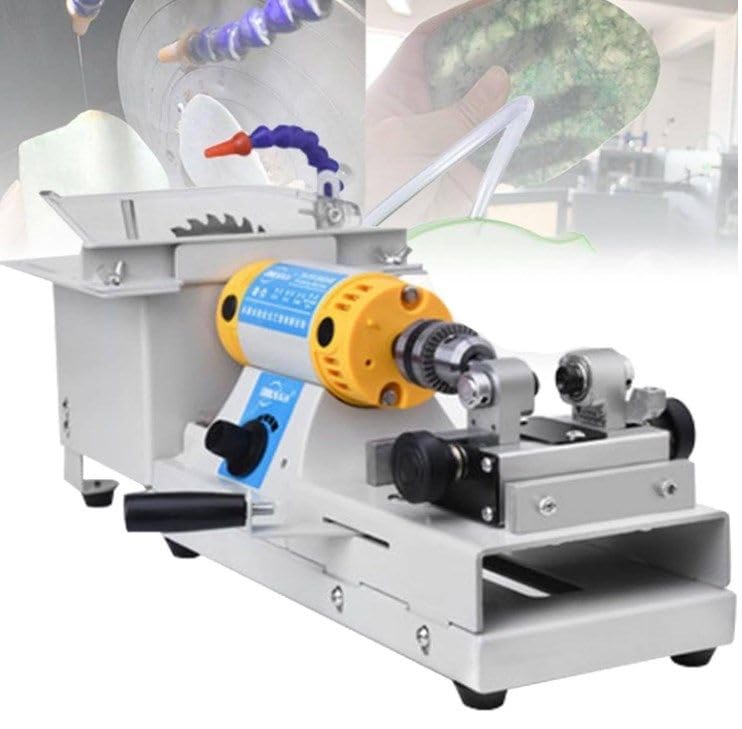 Máquina pulidora de joyas, torno de banco multifunción para moler, pulir y perforar piedras preciosas, ideal para hacer y reparar joyas