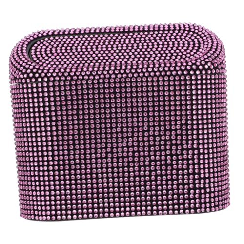 Poubelle pour voiture rose Zerodeko en plastique portable et compacte