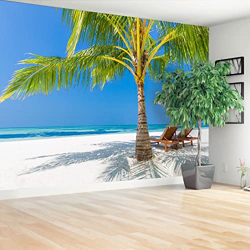 Papier peint intissé plage tropicale 208x146cm Tulup - 3