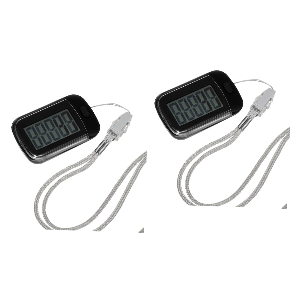 ibasenice Schrittzähler Tragbar klein Schalter gehen mit Klipp Wandern Sensor Tracker Knöchel Plastik Black