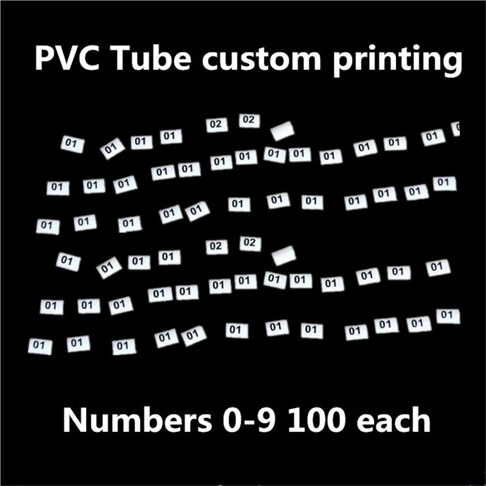 1000 Uds. Números de Tubos termorretráctiles 0-9, Marcador de Cable de PVC for identificación de identificación(4.0mm2)