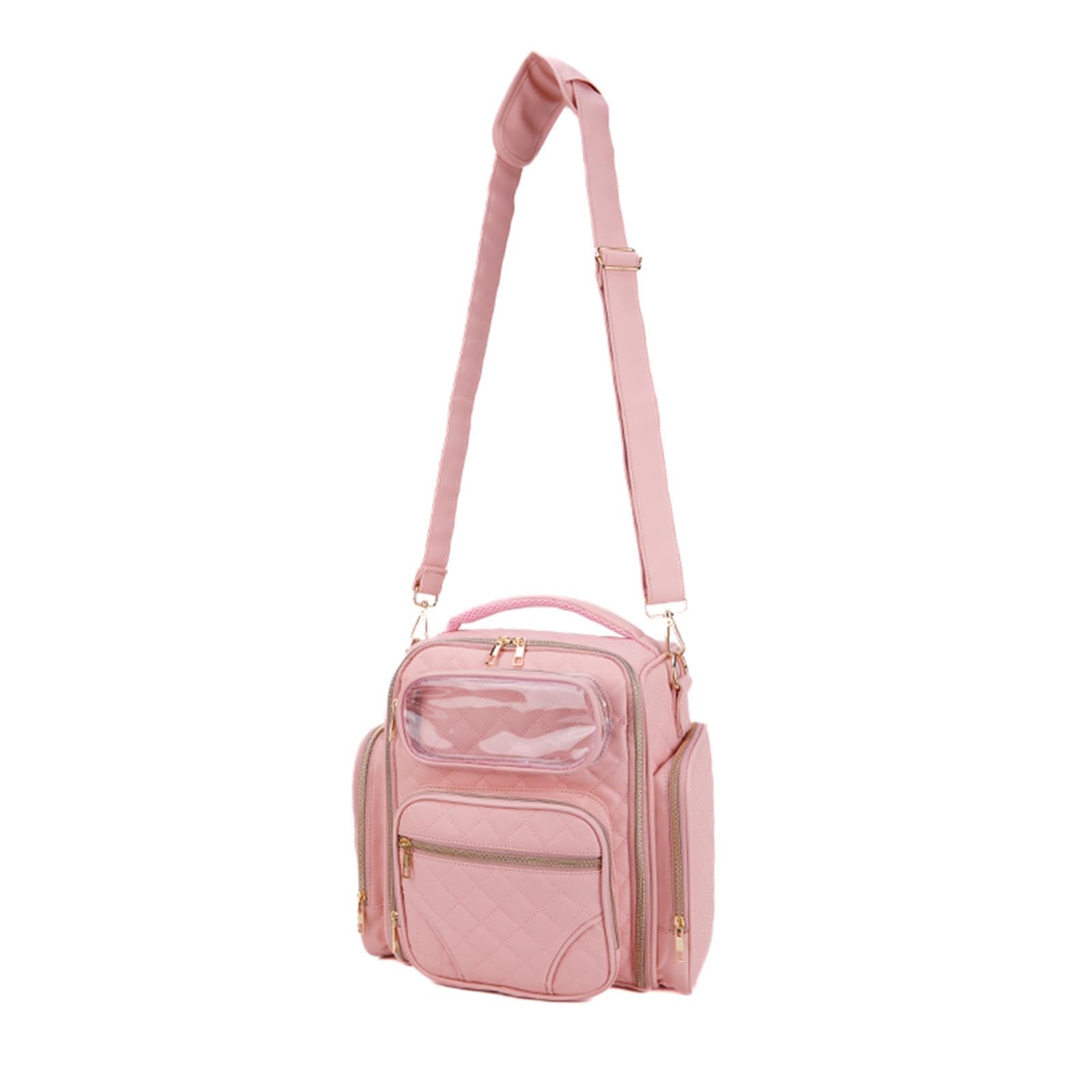 Beauty case da viaggio professionale, organizer portatile per cosmetici, pennelli, matite per sopracciglia, strumenti per nail art, 30 x 30 x 17 cm