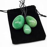 MUMAMCY 3PC Jade Stone Yoni Egg Set Natural Rose Quartz Vaginal Massage Eggs Ball Repair Vaginal Tightening Kegel Muscle Exercise Care (Type 7)