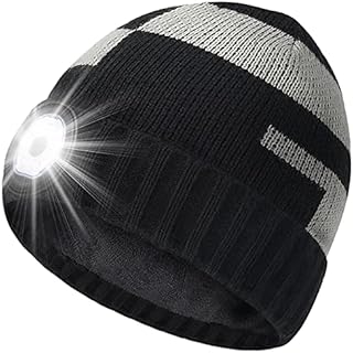 HIGHEVER Mens Stocking Filler Gifts for Dad, Beanie Hat with Light for Him Grandad Boyfriend Uncle Husband for Men Teenagers, Small Fishing Gifts for Men Who Have Everything