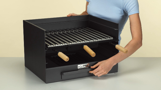 Imex El Zorro 71514 - Cassetto Barbecue In Acciaio Inox Con Griglia, Perfetto Per Grigliate